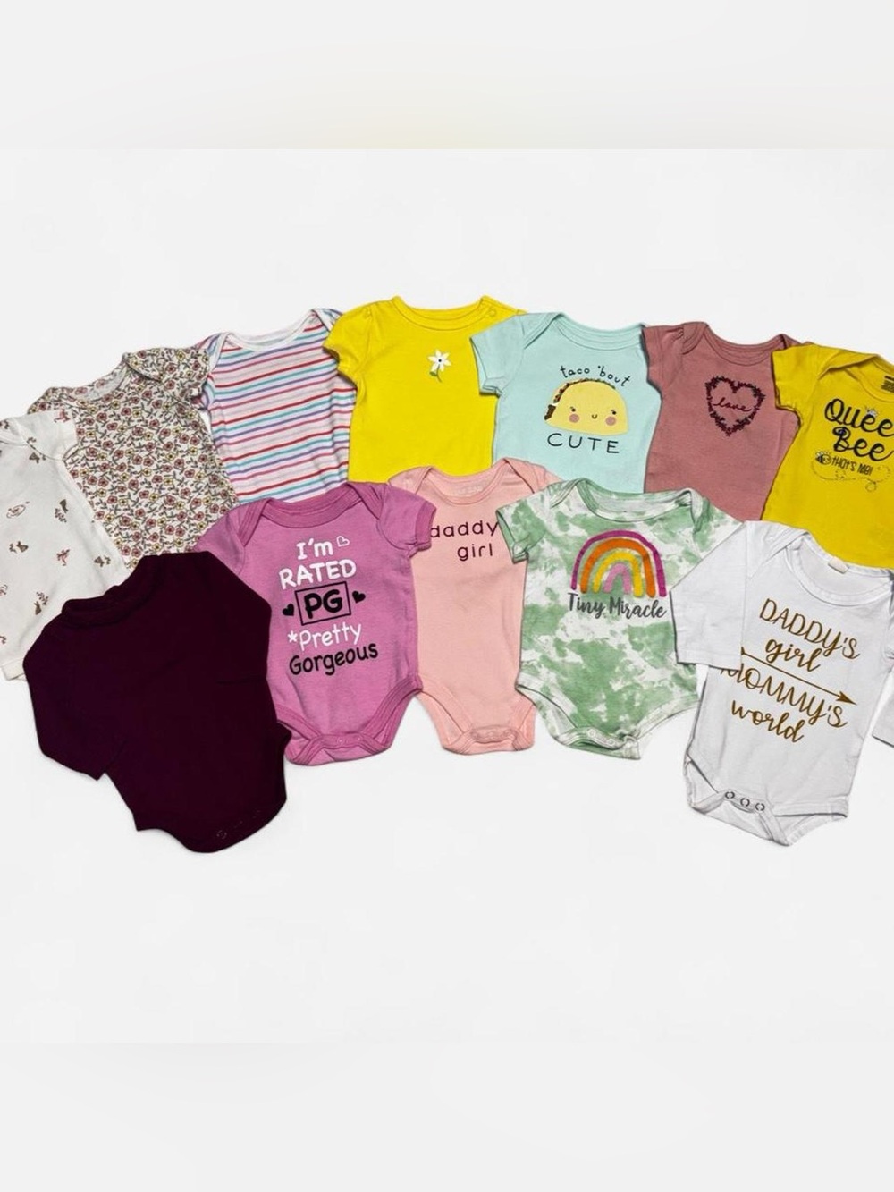 Baby Girl Onesie Variety Bundle